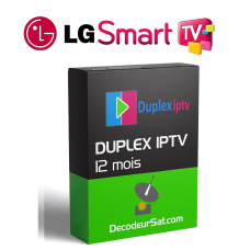 ABONNEMENT DUPLEX PLAY iPTV LG TV