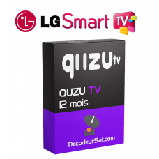 ABONNEMENT QUZU TV iPTV LG TV