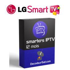 ABONNEMENT IPTV Smarters Pro LG TV